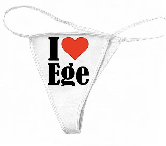 STRING TANGA I Love Ege Geschenk Geburtstag Valentinstag Weihnachten