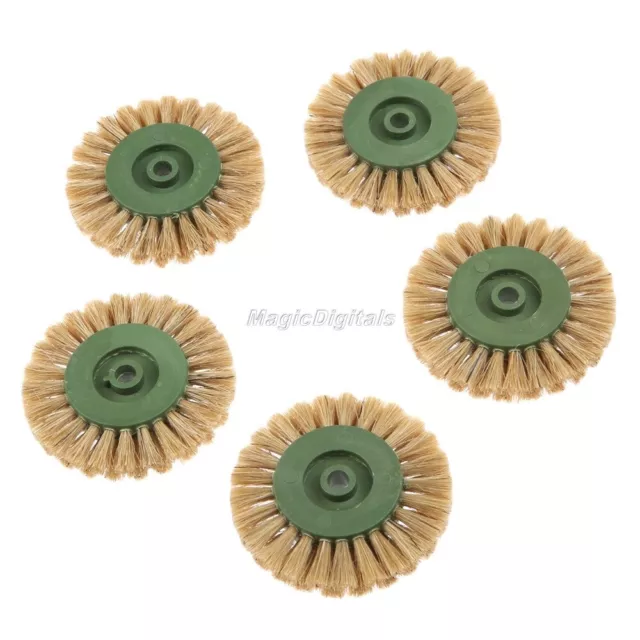 5pcs Round 60mm Buffing Wheel Brush Head Grinder Deburring Polishing Rotary Tool