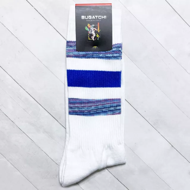 Bugatchi Italy Mens Casual Socks Luxury Cushioned Crew Cotton Blend