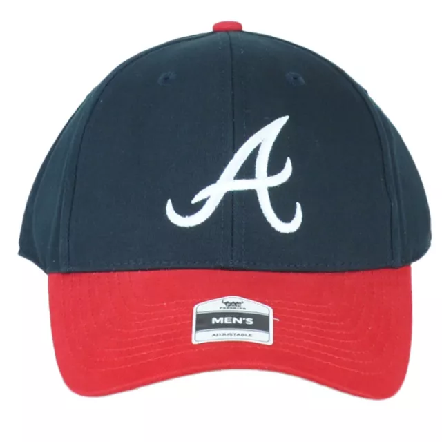 MLB Fan Favorite Atlanta Braves Uomo Blu Navy - Rosso Curvo Bill Cappello