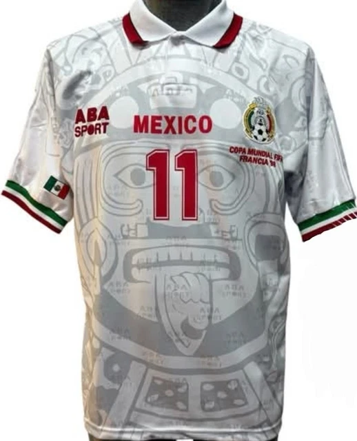 1998 MEXICO ABA SPORT MANS Retro Jersey #11 Blanco Size