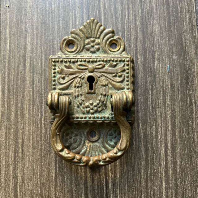 Antique Ornate Skeleton Key Brass Door Lock Knocker Latch  1/1 On eBay