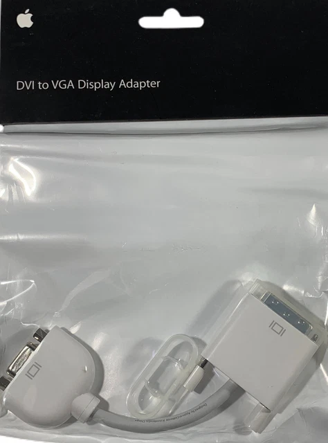 Brand New  & Sealed NOS GENUINE Apple DVI to VGA Display Adapter M8754G/A