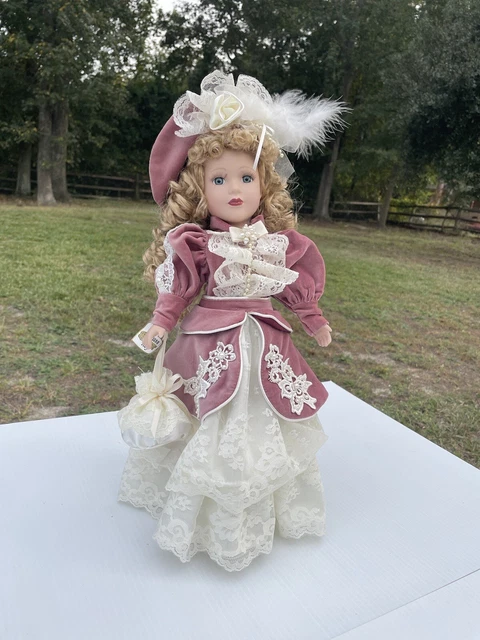 Limited Edition 1999 Camellia Garden Collection 16” Porcelain Doll w/ Stand