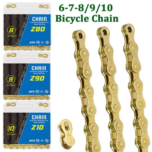 6/7/8/9/10 Speed MTB Bicycle Chain Mountain Bike Chains Road Cycling Part AU