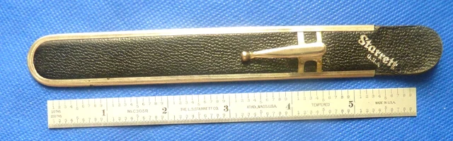 L.S. Starrett No. 305R 6" Metal RULE - 1/32 - 1/64 - 1/10 - 1/100 - with sleeve L.S. Starrett No. 305R 6" Metal RULE - 1/32 - 1/64 - 1/10 - 1/100 - with sleeve