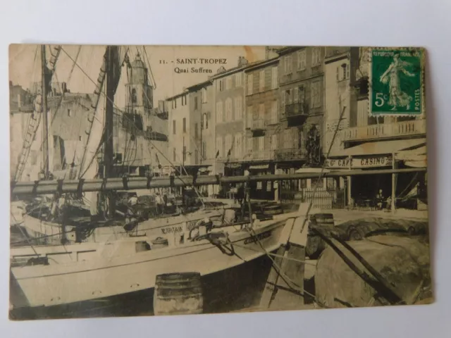 83 VAR CARTE POSTALE CPA SAINT-TROPEZ N°221 quai Suffren