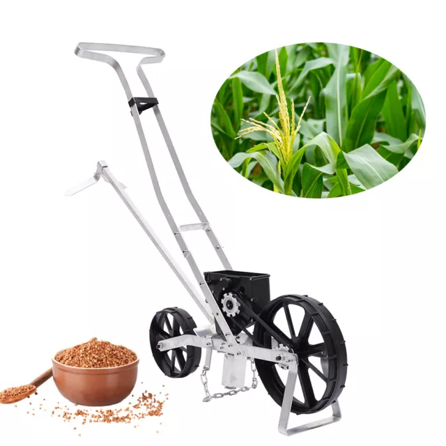 Manuelle Sämaschine Pflanzgefäß Garten Easy Push Tool Seed Gardening Equipment