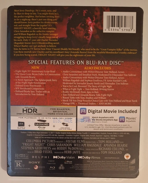 Fright Night (1985) Uhd: Endlich! Das Steelbook, Auf Das Wir Alle Warten! - ud220yi