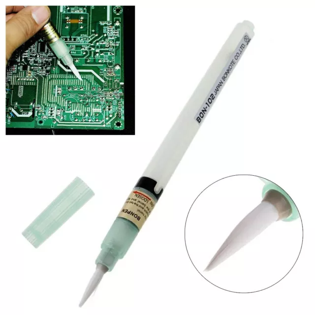 Flux Pen PCB Soldering Pen Solder Tools Applicator Brush Head No-Clean BON102