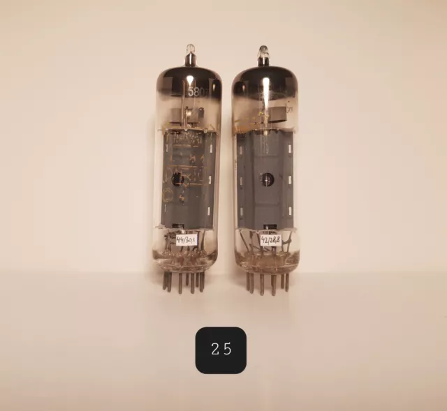 EL84/6BQ5 (bq) MATCHED PAIR 1958 MINIWATT CLEAR U FIN DGTSTD 85%