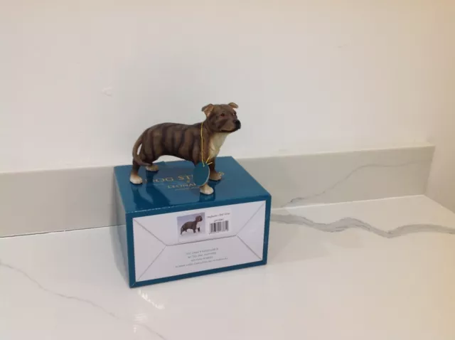 Staffordshire bull terrier   13cm long  12cm high