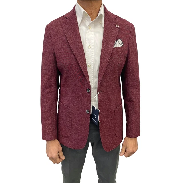 Giacca Uomo Elegante Casual Blazer Invernale Slim Fit Made in Italy Sartoriale