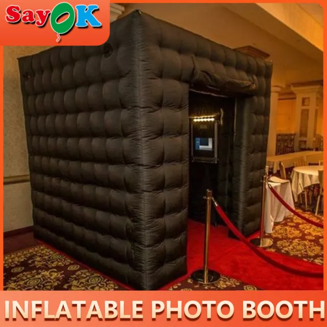 Inflatable Photo Booth Tent W/Air Blower Remote Controller Party Lease Display