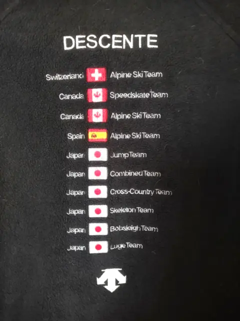 Vtg Descente 2002 Olympic Athlete Fleece Jacket Men's 48 Swiss Canada Ski Team