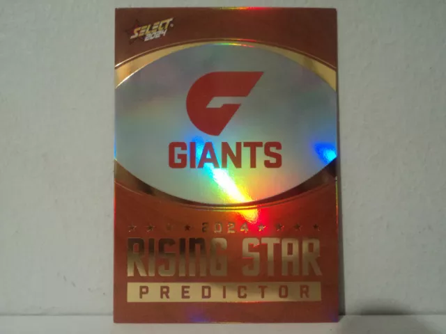 2024 Select Footy Stars GWS Giants Gold Rising Star Predictor 202/315