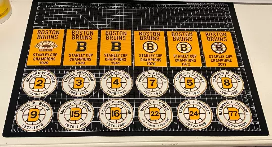 3 SIZES Buffalo Sabres Champion & Retired # Banners Decals Man Cave MILLER  RJ