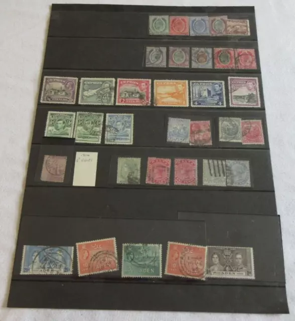 World Stamps Queen Victoria Onwards Malta Cyprus Basutoland Barbados Aden Used