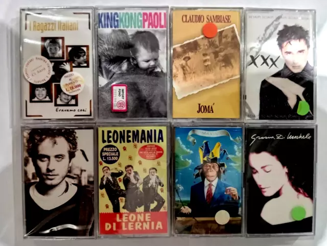 Lotto 8 Musicassette Nuove Sigillate Vari Titoli italiani