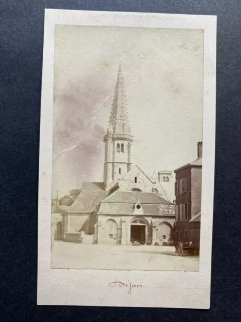 France, Dijon, Eglise Saint-Philibert, vintage albumen print, ca.1870 Tirage vin