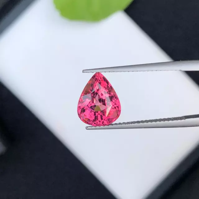 4.15 Ct Natural Pink Tourmaline Cut Pear Shape Loose Gemstone from Afghanistan