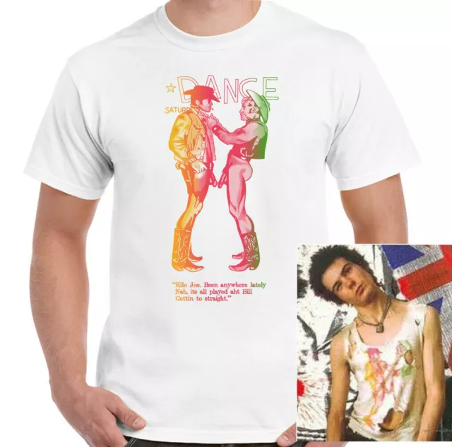 Sid Vicious T-Shirt, Uomo Nuda Cowboy Lgbt Come Worn By Unisex Top