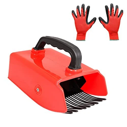 Berry Picker - Collector Rake with Metallic Comb - for Harvesting