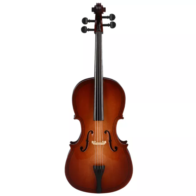 Mini Cello Model Ornament Bass Musical Instrument Wooden Decor Delicate Gift BUN 2