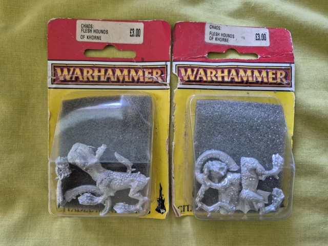 Warhammer Old World, chaos, flesh hound khorne, chien, metal