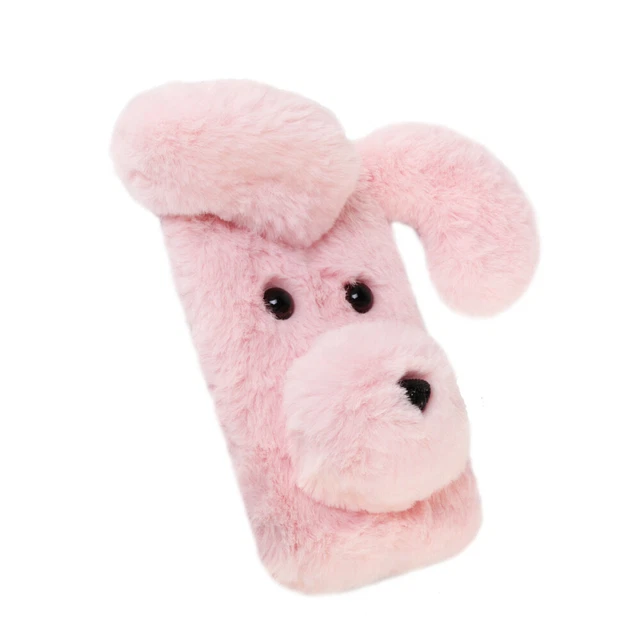 Coque pour téléphone Coque souple en peluche pour chien Mignon Mode Hiver 6