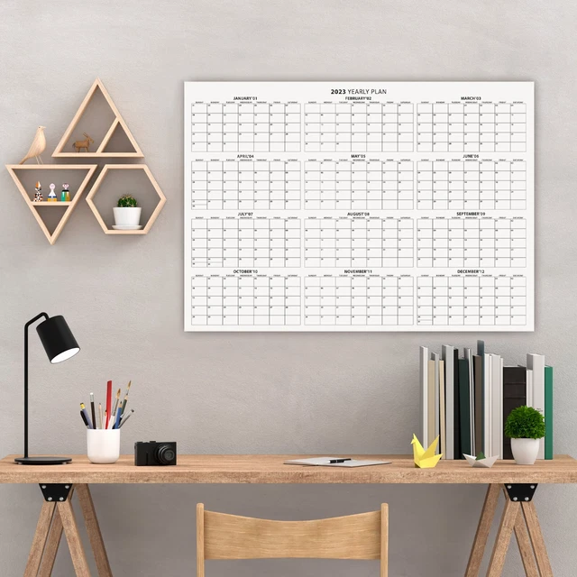 2023 WALL PLANNER, 2023 Monthly Planner, 2023 Wall Calendar, 2023 Year