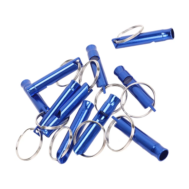 (Bleu) Sifflet De Sécurité Résistant à La Rouille Léger