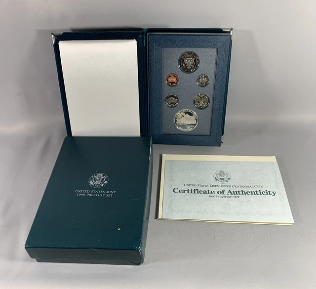 1990 U.S. Mint Prestige Proof Set With Box & COA
