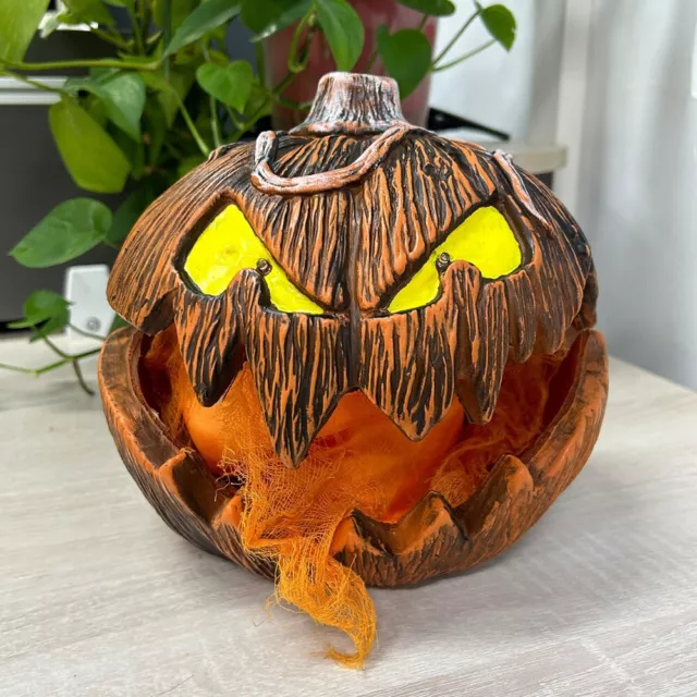 Scary Halloween Gourdo Pumpkin Lighting - Gourdo Jack-O-Lantern Decor,Extendable