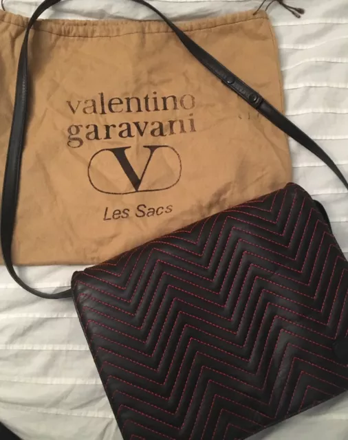 NIB Valentino Native Couture Guitar Bag Purse Strap Navy Black Print Retail  $995