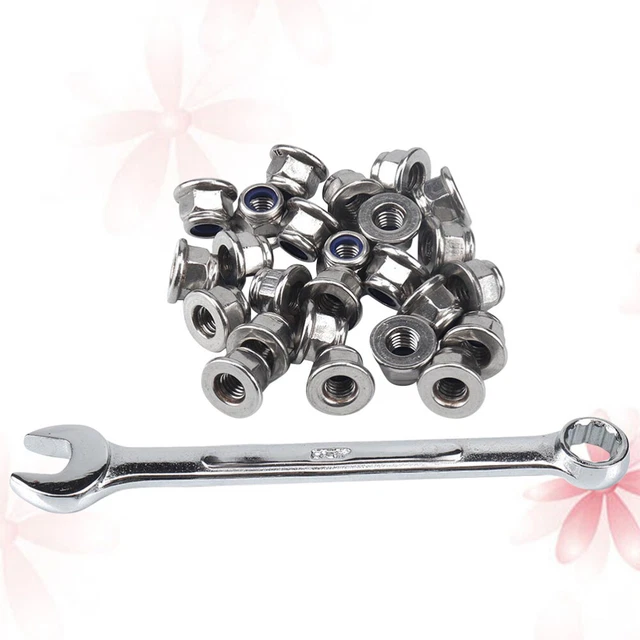 25 Pcs Feingewindemutter Metrische Schraubenschlüssel Hardware-Mutter