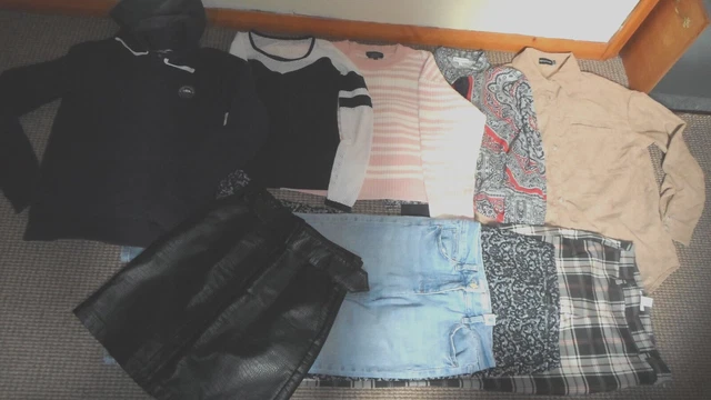 Bundle Girls Clothes age 14-15yrs Jacket Jeans Tops Hoodie Skirt  H&M  Topshop
