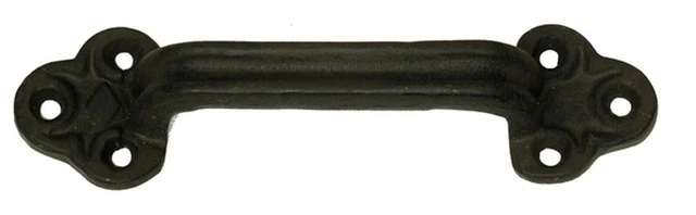 Cast Iron Gate Door Pull Extra Large Handle Country Primitive Farm Rustic Barn 3