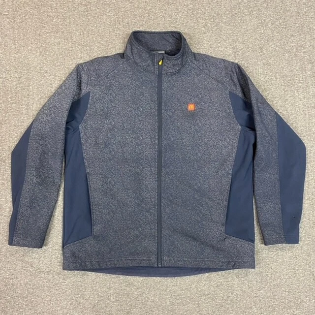 McDonald's Employee Jacket Blue Full Zip Size XL