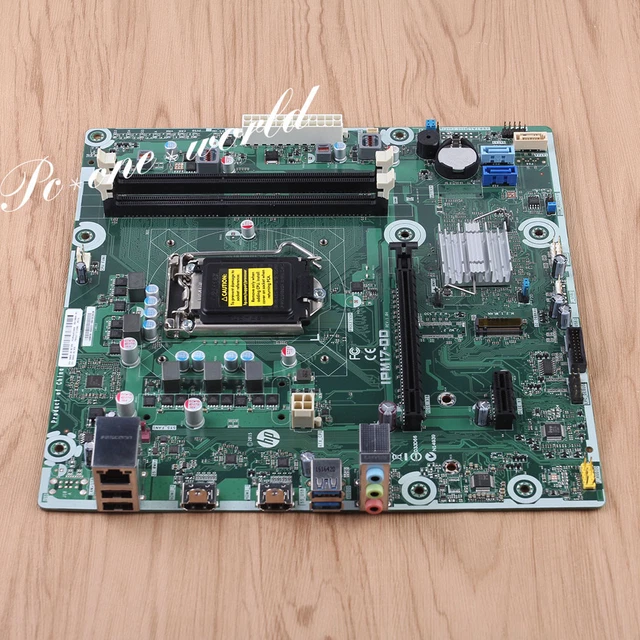 HP IPM17DD MOTHERBOARD LGA1151 1.35v DDR3L Intel H110 USB3 HDMI mATX