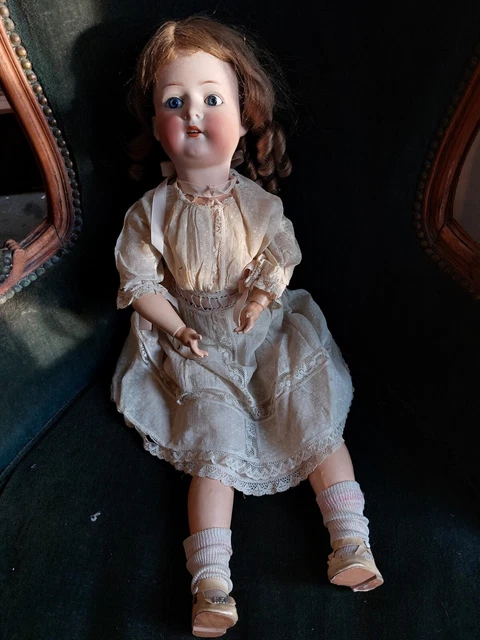 POUPEE ANCIENNE ALLEMANDE Heubach Koppelsdorf marquée-Tête biscuit