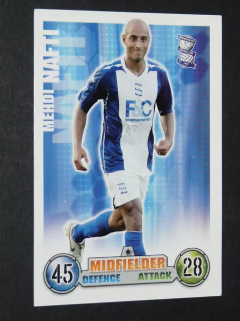 Mehdi Nafti Birmingham Blues Topps Card Premier League Football 2007-2008