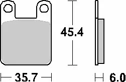 Bremsbeläge Kh115 Maxi Carbon Tech Schwarz Farbe Passend Für: Yamaha Dt50 `04-,