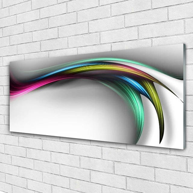 Cadre moderne sur verre 125 x 50 cm – Art abstrait 4 – Concept Crystal
