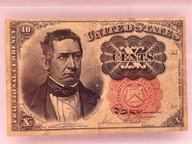 10¢ Cents Fifth 5th Issue Fractional Note 2