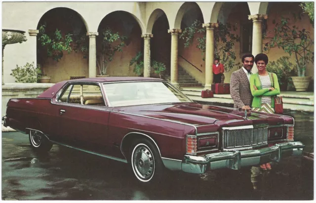 1975 Mercury MARQUIS BROUGHAM 2-Door Hardtop Dealer Promo Postcard UNUSED VG+