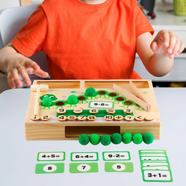 Addition Soustraction Enfant Jouet Mathématiques Bois Montessori - Apprentissage Comptage Pour Enfants 3-5 Ans Montessori 4 Ans