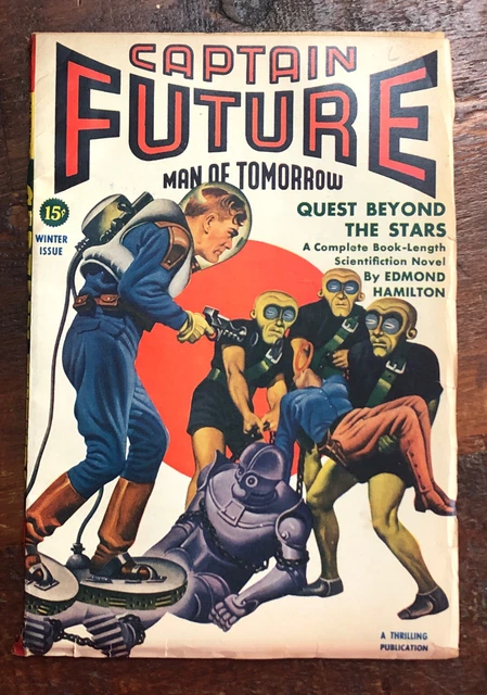 Vintage CAPTAIN FUTURE Pulp Magazine Winter 1942 Vol. 3 #3 SCIENCE FICTION