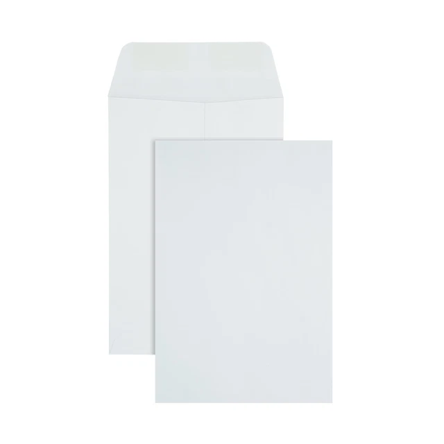 Office Depot Brand Large Format Open-End White Envelopes, 6 1/2" x 9 1/2", 500Pk