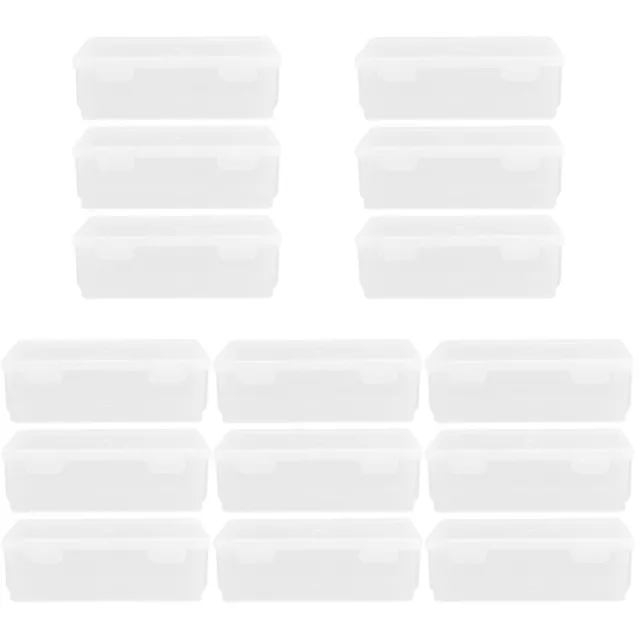 15 piezas Pp caja de almacenamiento para pan contenedor de plástico